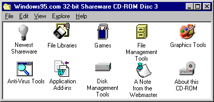Windows95.com 32-bit Shareware CD-ROM Disk 3